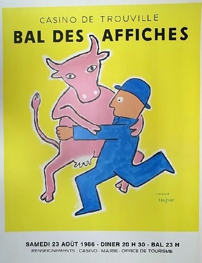 「Bal des Affiches」 65x50cm 1986 リトグラフ