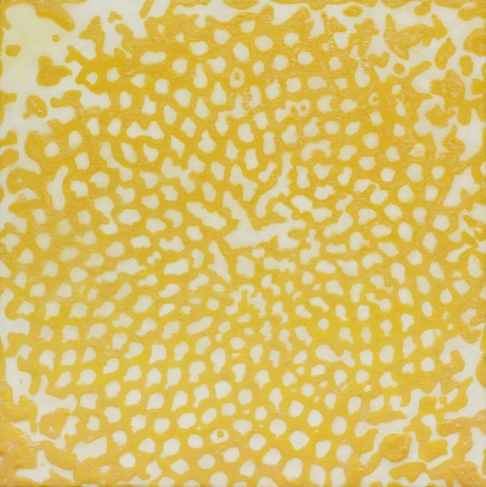 「向日葵 Ⅱ」  キャンバスにミクストメディア  60 × 60 cm