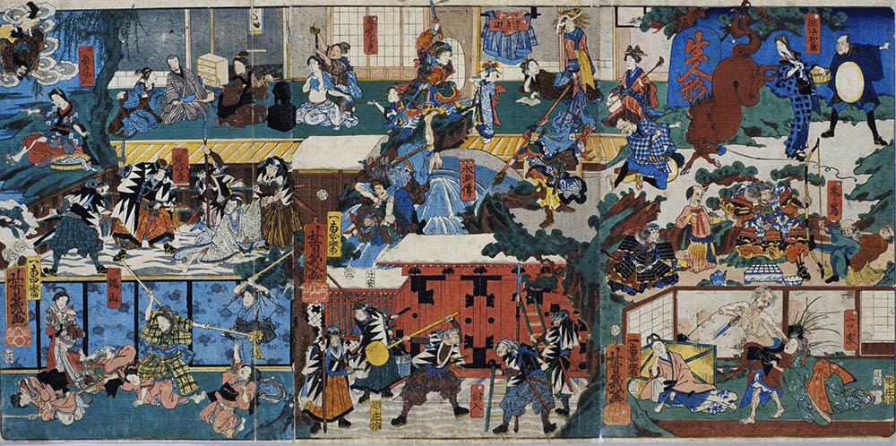 一恵斎芳幾　松本喜三郎の生人形　安政3年（1856）　国立歴史民俗博物館蔵