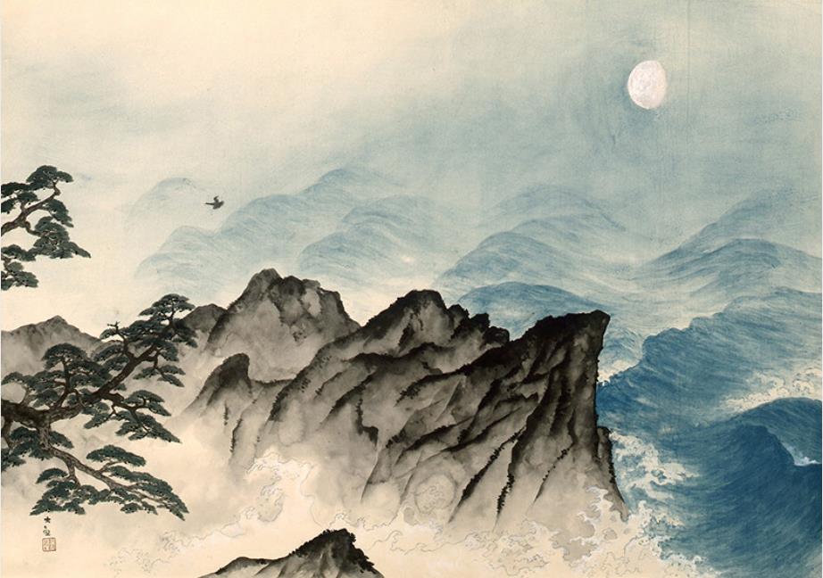 横山大観《夏の海》1952(昭和 27)年頃 紙本・彩色 山種美術館