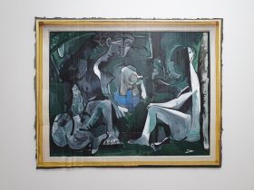 フリオ・アナジャ・キャバンディング、Pablo Picasso. “The luncheon on the grass (Manet)