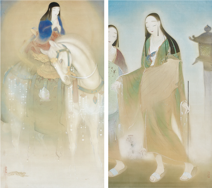《女人高野》1923 年、大阪毎日新聞社主催 日本美術展出品作、京都府蔵(京都文化博物館管理)