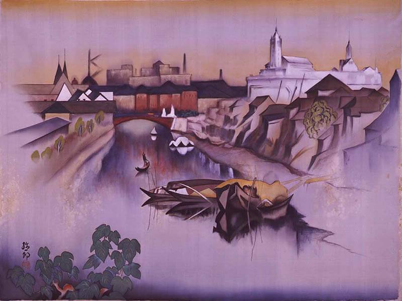 山内弥一郎《運河》1927年頃　北海道立近代美術館蔵