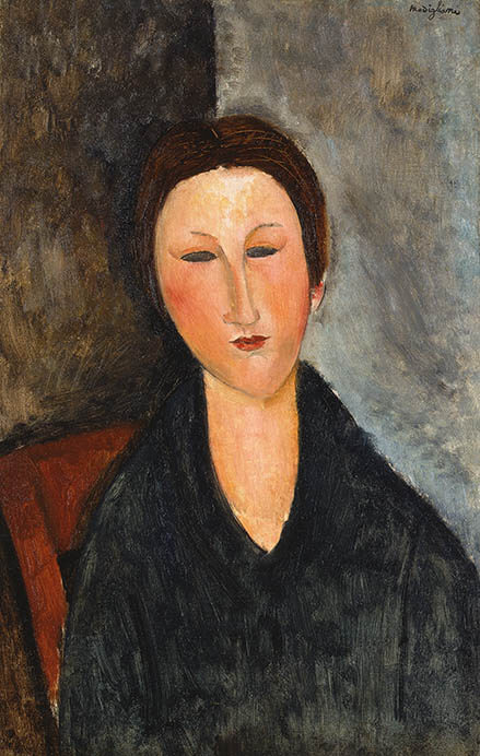 アメデオ・モディリアーニ　《若い女の胸像（マーサ嬢）》　1916年～1917年頃