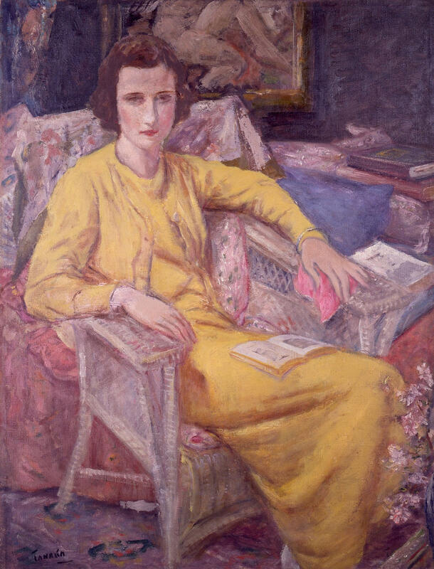 田中保《黄色のドレス》1925-30年、埼玉県立近代美術館蔵