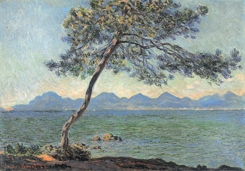 《アンティーブ岬》クロード・モネ　1888年　油彩、カンヴァス　愛媛県美術館