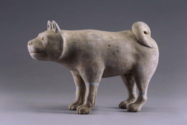 家畜犬陶俑 前漢 漢景陽陵博物院蔵