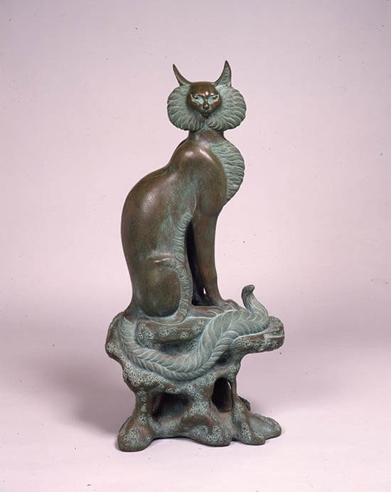 佐藤玄々《麝香猫》1954年　福島県立美術館蔵