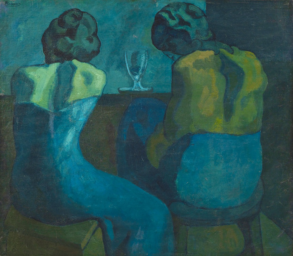 《酒場の二人の女》  1902年  油彩/カンヴァス  ひろしま美術館  ©2022-Succession Pablo Picasso-BCF (JAPAN)