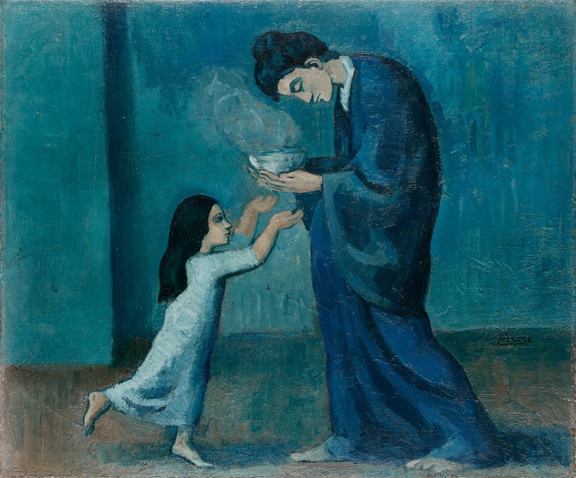 《スープ》  1903年  アート・ギャラリー・オブ・オンタリオ  ©2022-Succession Pablo Picasso-BCF (JAPAN)