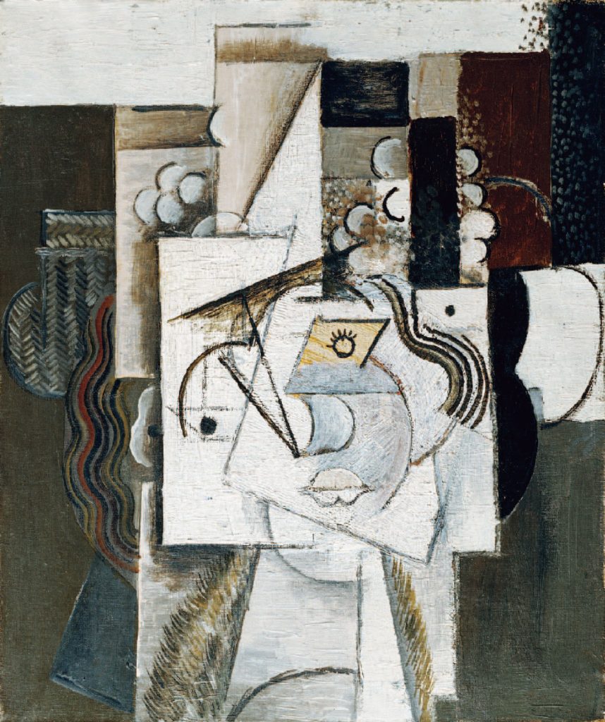 《葡萄の帽子の女》  1913年  油彩/カンヴァス  ポーラ美術館  ©2022-Succession Pablo Picasso-BCF (JAPAN)