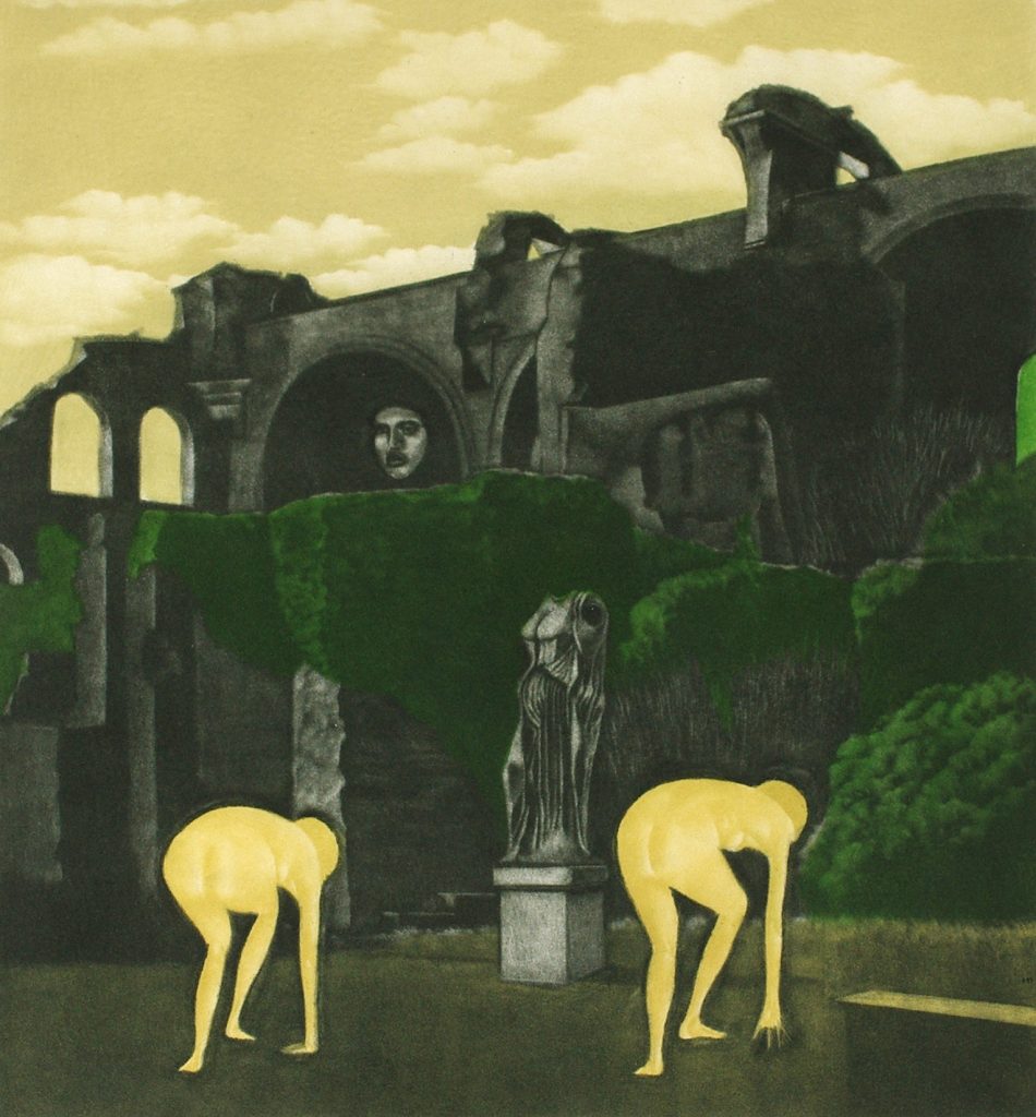《くずれた土》 池田満寿夫版画集トラベラーズ・ジョイ２から 1973年 当館蔵
