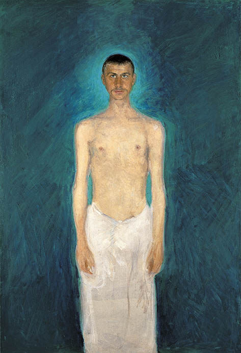 リヒャルト・ゲルストル 《半裸の自画像》1902/04年　油彩／カンヴァス　レオポルド美術館蔵　Leopold Museum, Vienna