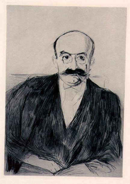エドヴァルト・ムンク《アッシュ博士の肖像》1895年　後期展示