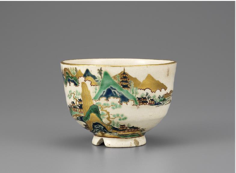 薩摩茶碗　銘　径山寺