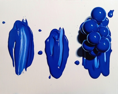木原幸志郎 「Blue Body」 キャンバス、油彩 130.3cm×162.0cm