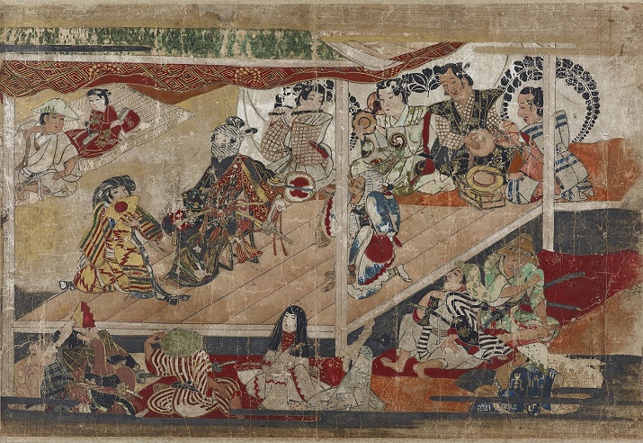 《阿国歌舞伎草紙》（部分）桃山時代（17世紀初期）重要美術品 大和文華館