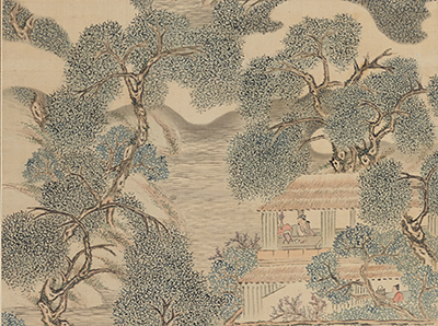 柳閣暁粧図（部分）　田能村竹田  日本　天保元年（1830）　出光美術館