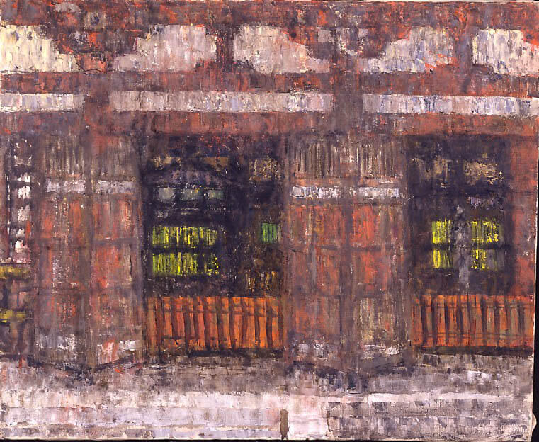 《唐招提寺》 1959年頃 油彩、カンヴァス