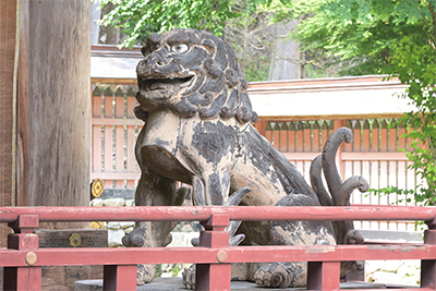 獅子 獅子・狛犬(西本宮) 日吉大社蔵　桃山時代 初出陳