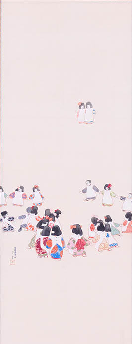 秦テルヲ《遊戯》1幅　明治45年(1912)　海の見える杜美術館