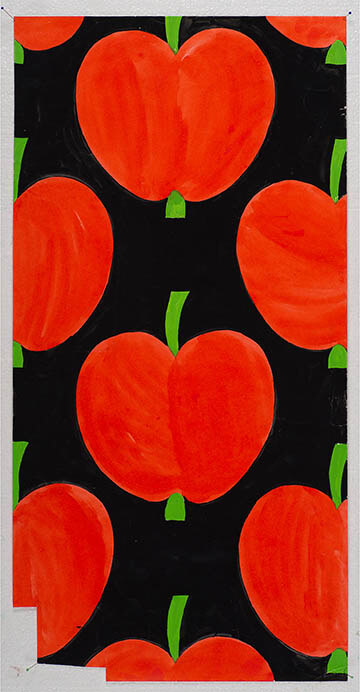 アイニ・ヴァ―リ作「オンップ(リンゴ)」原画（1972年)／フォルッサ博物館所蔵
Finlayson® ©Finlayson Oy