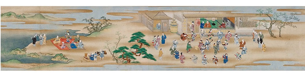 《月次風俗図》2巻のうち巻下　江戸時代　海の見える杜美術館