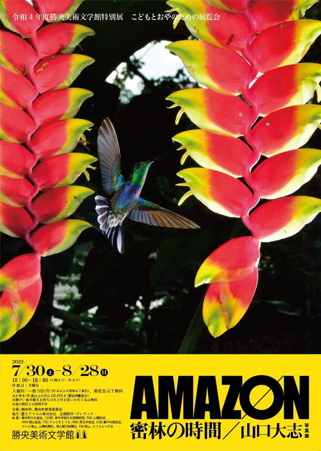「こどもとおやのための展覧会　AMAZON 密林の時間 山口大志写真展」勝央美術文学館