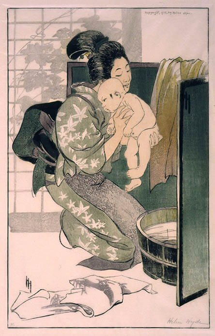 ヘレン・ハイド 《入浴》 明治38年(1905)　千葉市美術館蔵