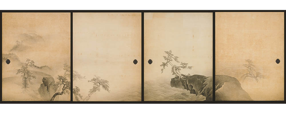 「海辺老松図襖」（部分）　円山応挙　天明7年（1787）東京国立博物館　通期展示 ©Image:TNM Image Archives