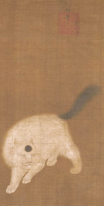 「麝香猫図」　宣宗　明・宣徳元年（1426）個人蔵　通期展示