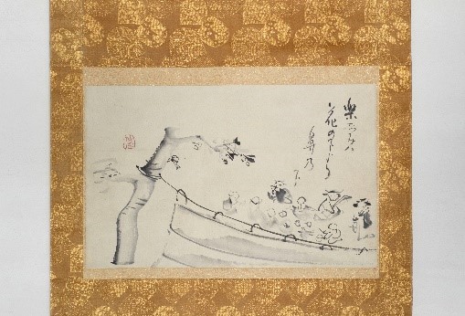 仙厓筆「花見」江戸時代