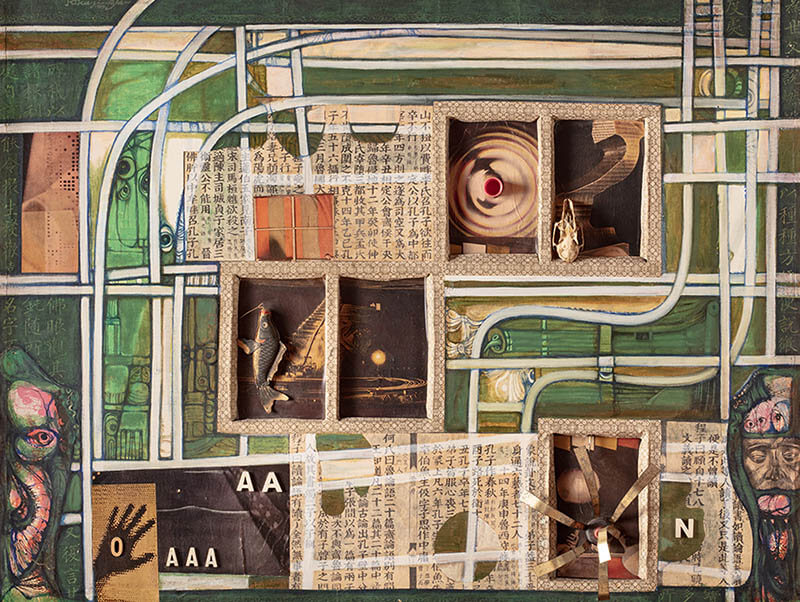山下菊二〈双立道路〉1964年　徳島県立近代美術館蔵