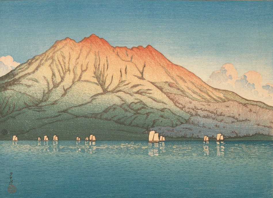 《鹿児嶌桜しま》日本風景選集、1922（大正11）年