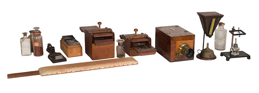ダゲレオタイプ制作のための処理用具、1845年頃、横浜市民ギャラリーあざみ野