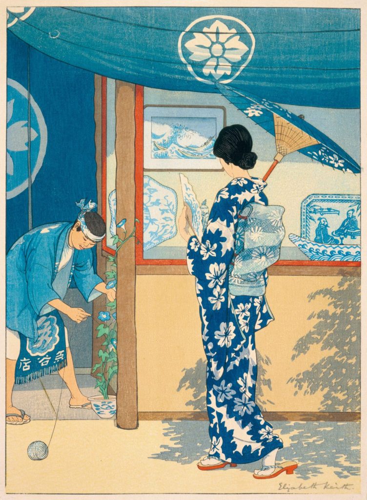 エリザベス・キース《藍と白》大正14年（1925）千葉市美術館蔵