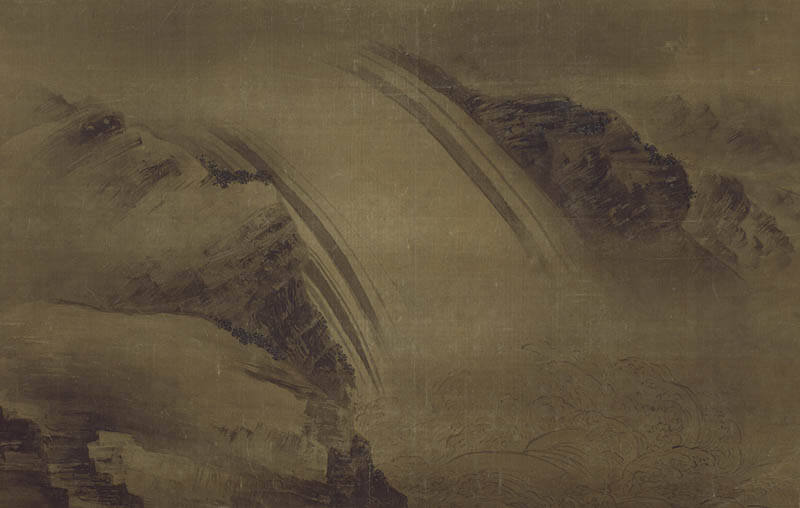 《重要文化財　瀑布図（滝図）》　一幅　宋時代　13世紀　智積院　【展示期間：11/30～12/26】