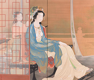 上村松園「楊貴妃」 大正11年(1922)