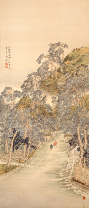 椿椿山「久能山真景図」山種美術館　半期展示
重要文化財