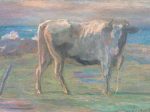 坂本繁二郎《海岸の牛》1914年　北九州市立美術館蔵
