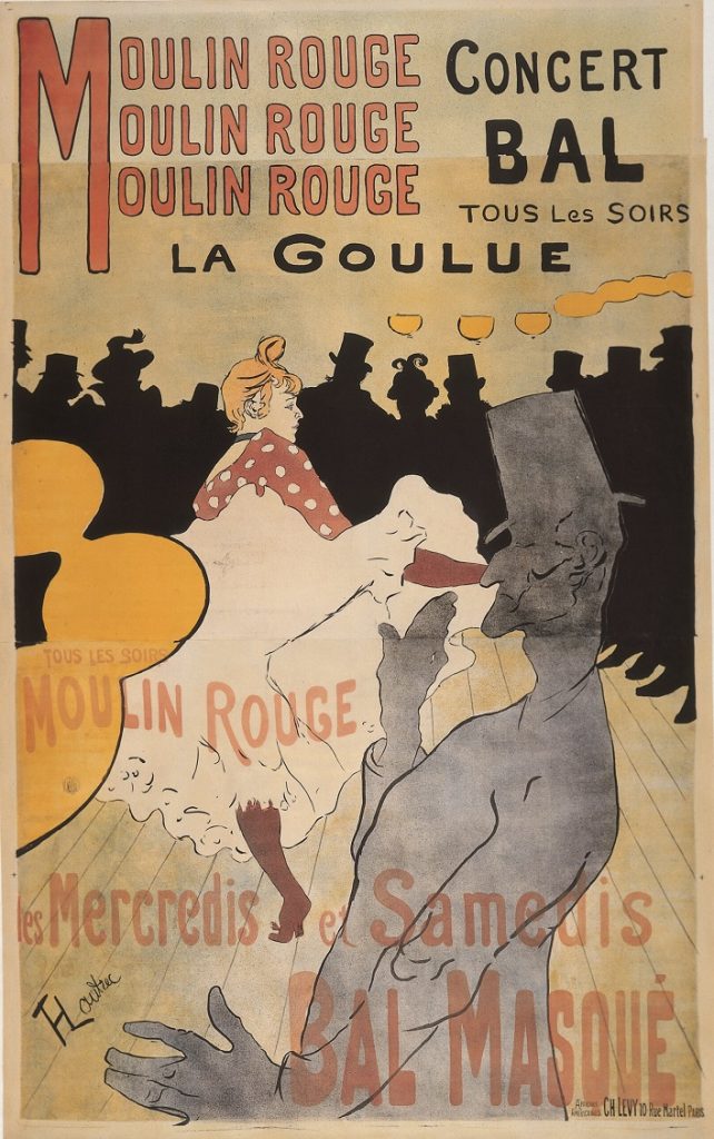 アンリ・ド・トゥールーズ＝ロートレック 《ムーラン・ルージュ、ラ・グーリュ（第2ステート）》1891年