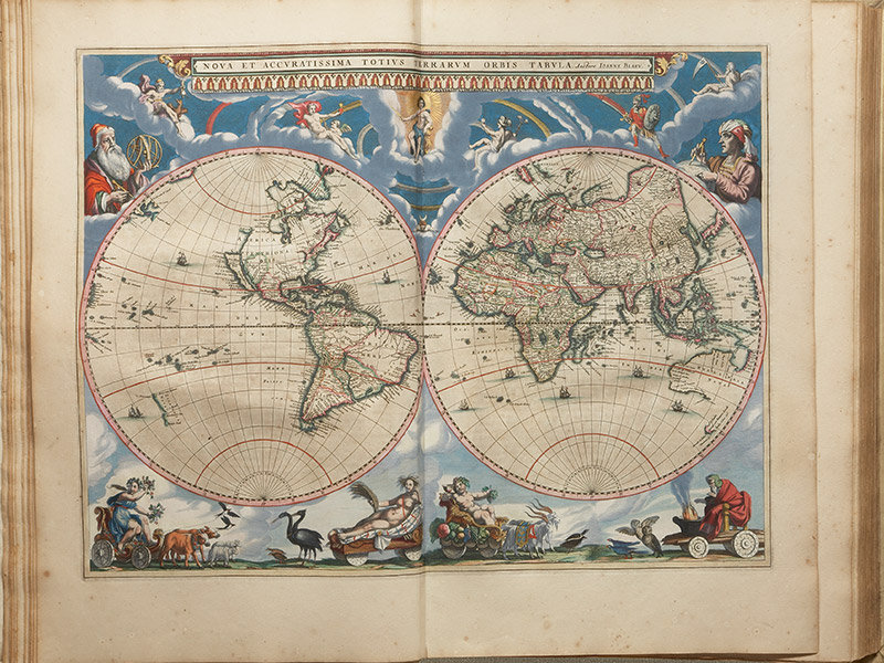 「世界地図帳（大アトラス）」　ブラウ,J.　1667年