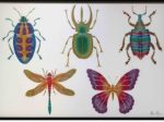 「大きい昆虫標本」 (横130.3×縦89.4cm)