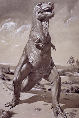 ニーヴ・パーカー《ティラノサウルス・レックス》1950年代 ロンドン自然史博物館
© The Trustees of the Natural History Museum, London