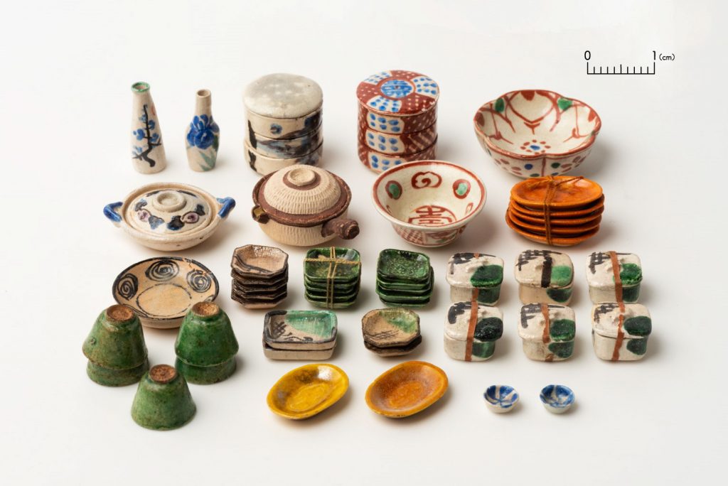 陶器製ミニチュア食器類　明治時代　川内コレクション