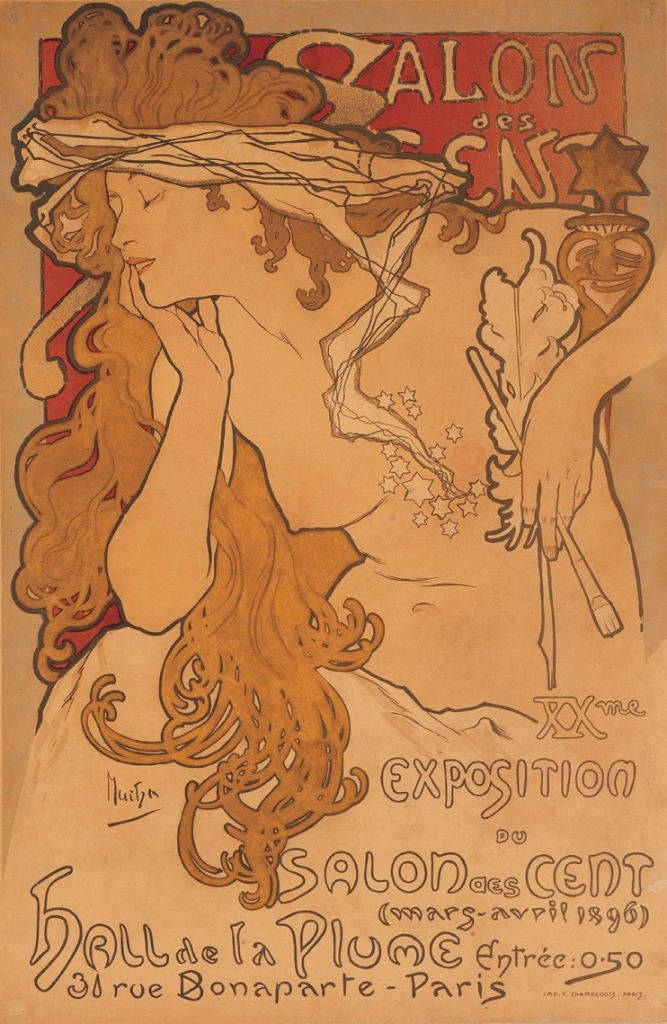 アルフォンス・ミュシャ 《サロン・デ・サン　第20回展》1896年