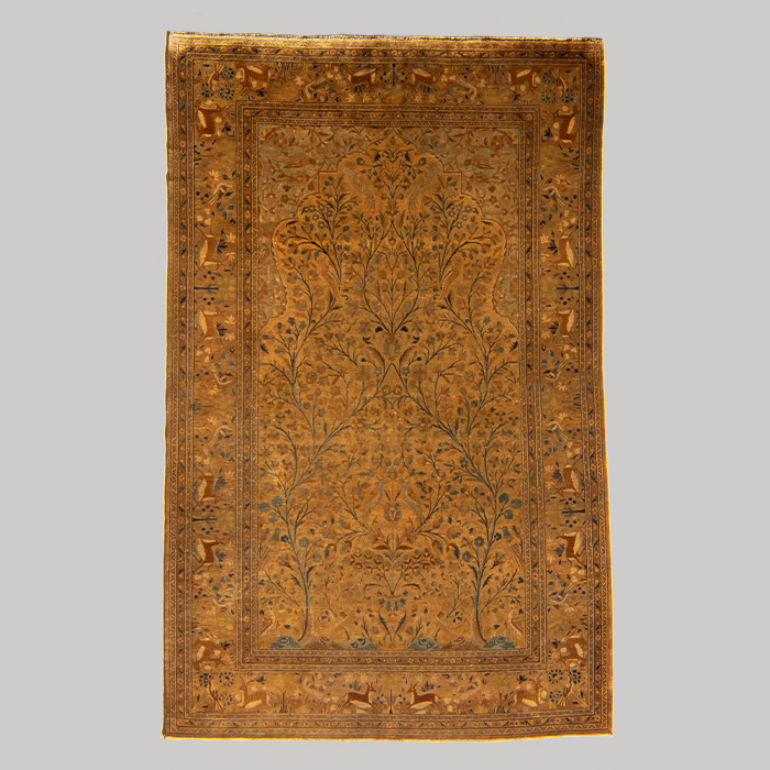 絨毯　カーシャーン、ペルシア中央部 1900年頃　200 × 125㎝