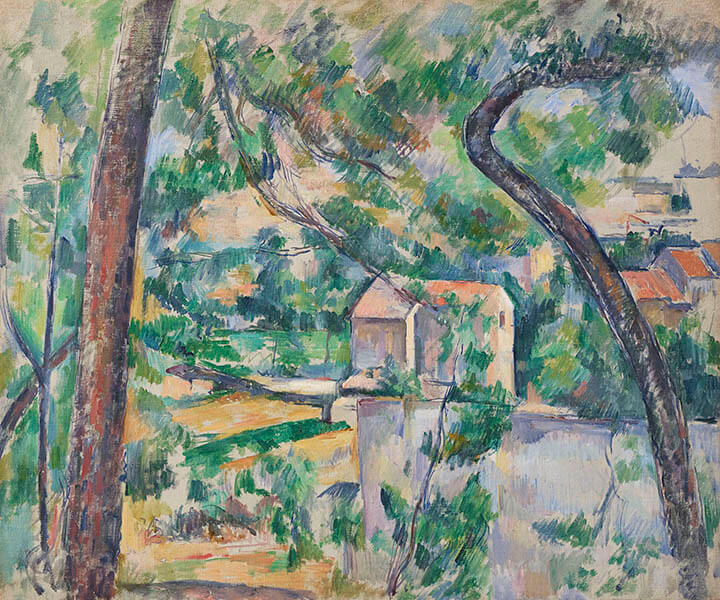 ポール・セザンヌ《曲がった木》1888-90年 油彩・カンヴァス　46.0×55.0 cm　ひろしま美術館