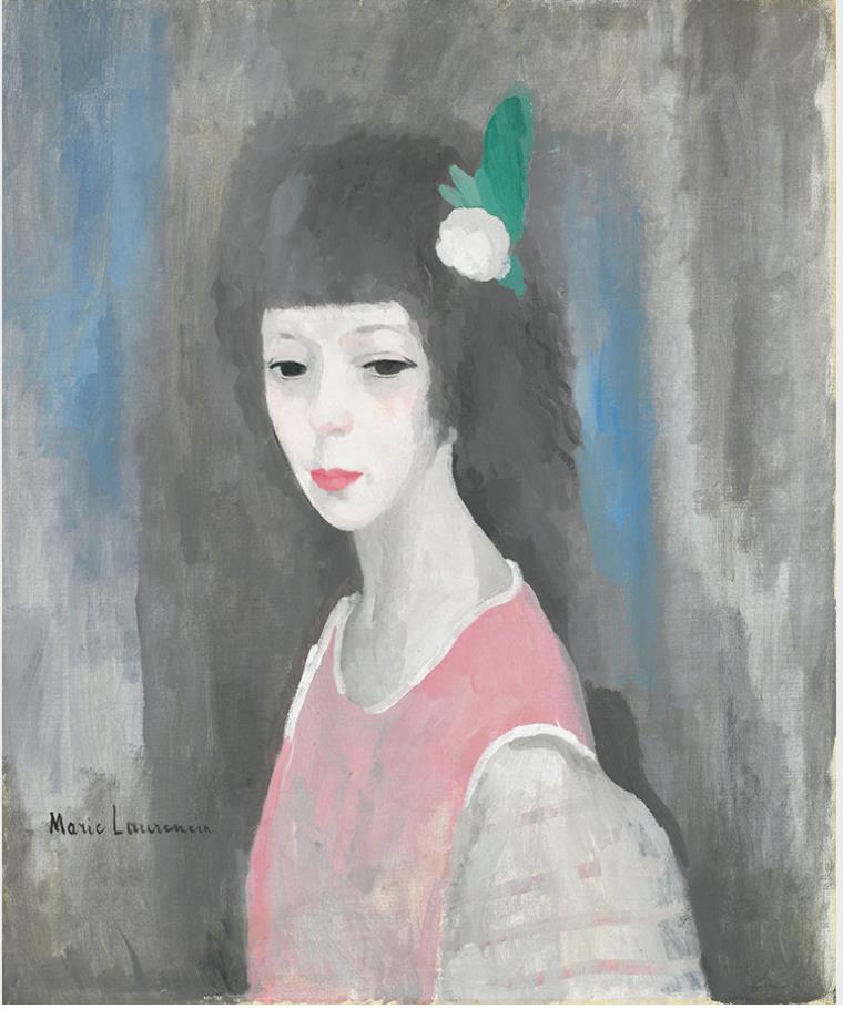 マリー・ローランサン　《わたしの肖像》 1924年　油彩/キャンヴァス　マリー・ローランサン美術館　© Musée Marie Laurencin

