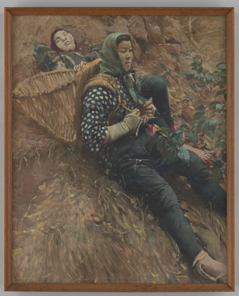 「椿咲く頃」油彩、カンヴァス、69.8x87cm、1950年代